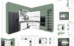 Layout Sketchup - Tủ Bếp Mẫu 3